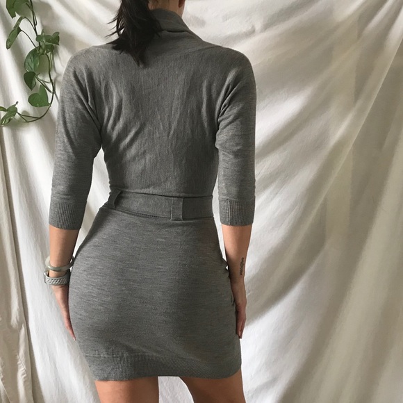 Karen Millen Gray Sweater Dress - Picture 2 of 6